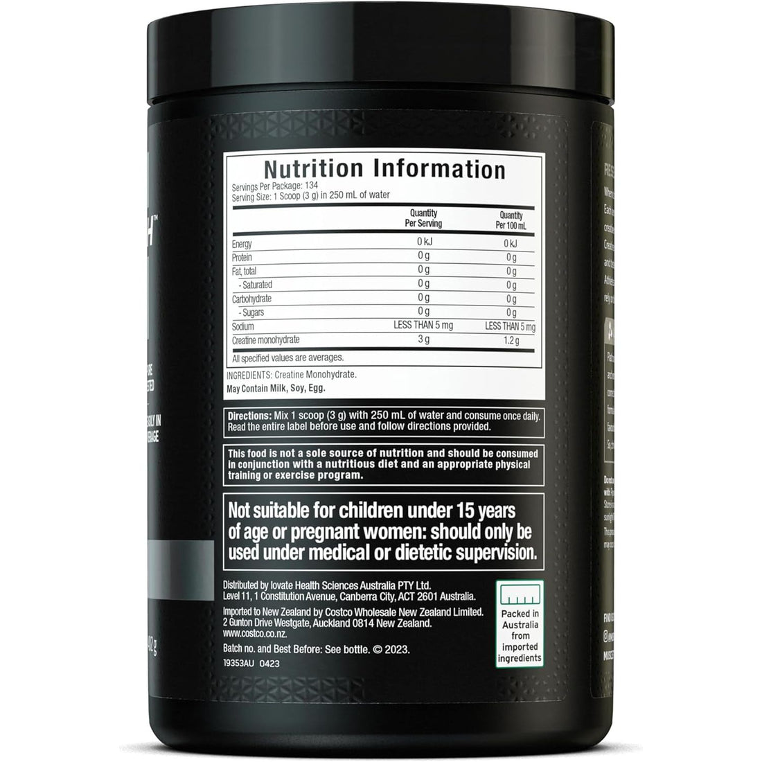 Platinum 100% Creatine Monohydrate Unflavoured 402G