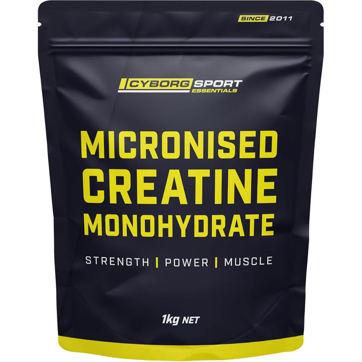 MICRONISED CREATINE MONOHYDRATE 1Kg - (Pharmaceutical Grade) Strength - Power - Muscle - Brain - Easily Dissolved - 200 Serves by