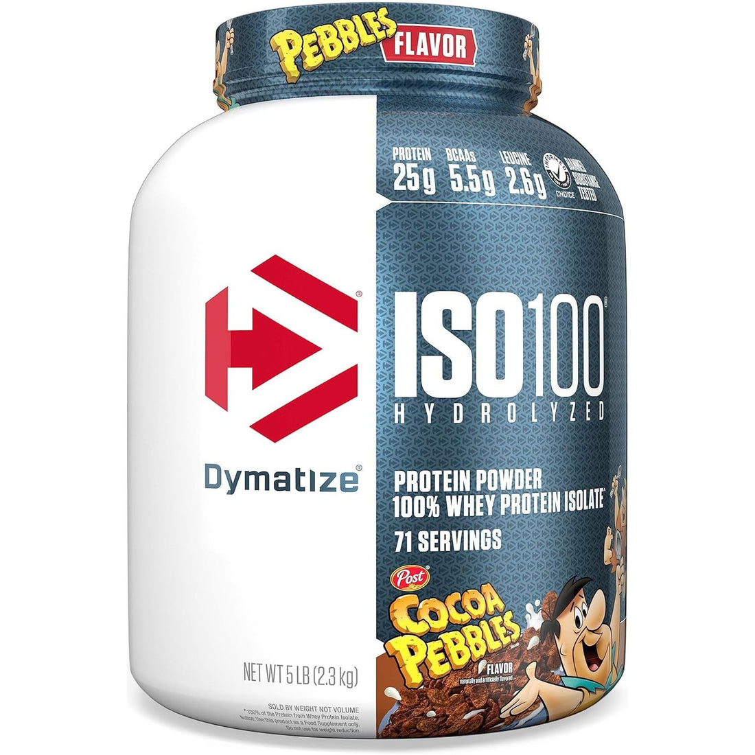 ISO100 - 100% Hydrolyzed Whey Protein Isolate - Chocolate Peanut Butter, 5Lbs/2.3Kg