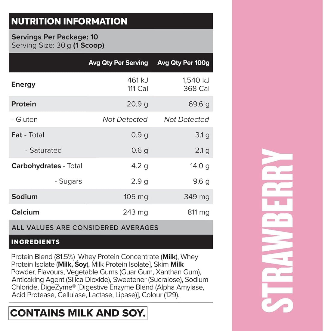 Strawberry Daily Shake 300G (10 Serves)