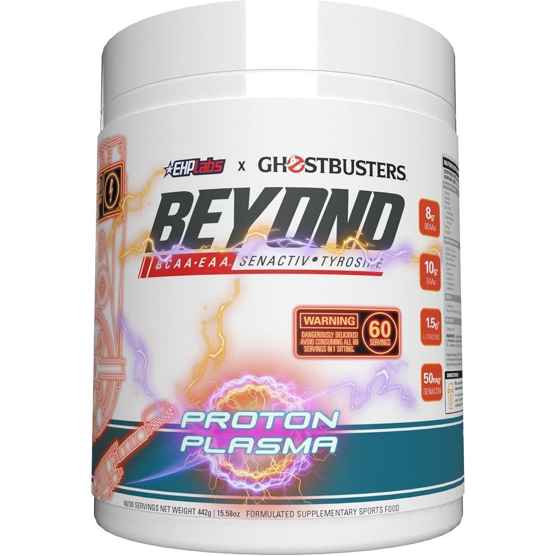 Beyond BCAA + EAA by Ehplabs - 10G of Essential Amino Acids, Assists with Muscle Endurance, Recovery & Fatigue (Peach Candy Rings)