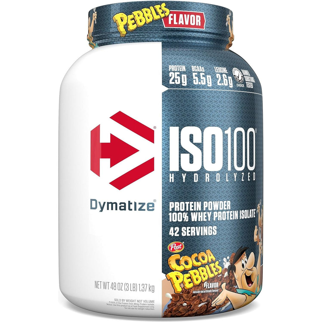 ISO100 - 100% Hydrolyzed Whey Protein Isolate - Chocolate Peanut Butter, 5Lbs/2.3Kg