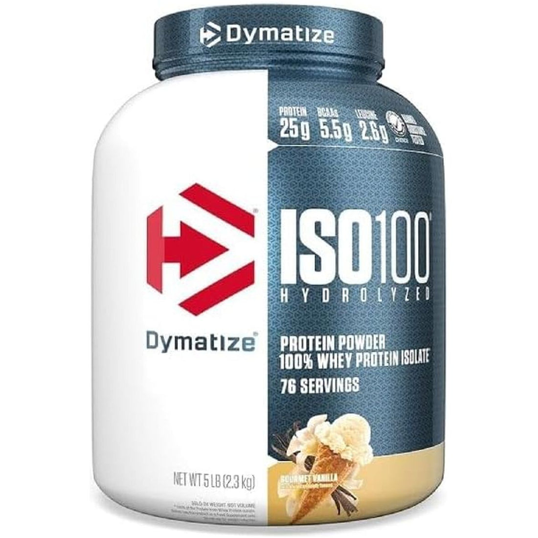 ISO100 - 100% Hydrolyzed Whey Protein Isolate - Chocolate Peanut Butter, 5Lbs/2.3Kg