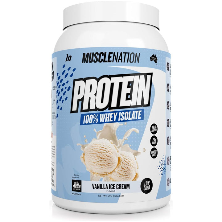 Vanilla Ice Cream Flavour Whey Protein Isolate 990G (30 Serves)