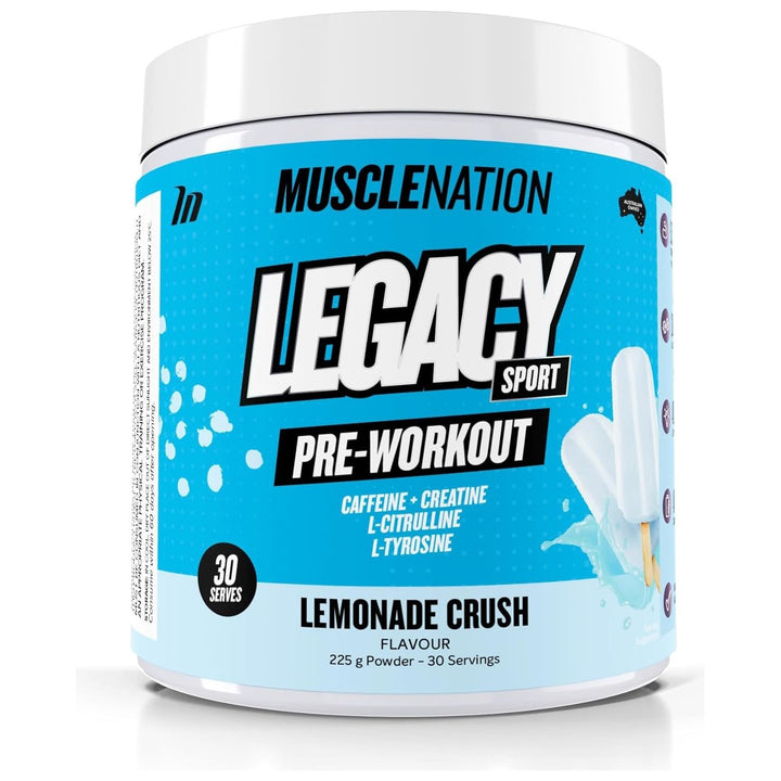 Pre-Workout Lemonade Legacy Sport 225G (30 Serves)