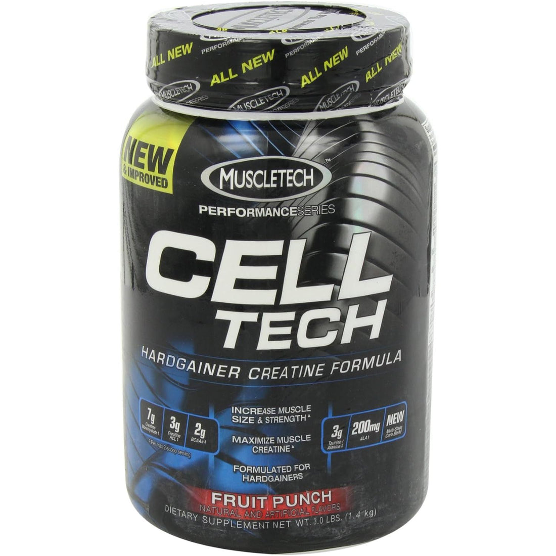 Celltech Creatine Powder, Micronized Creatine, Creatine Hcl, Fruit Punch, 3 Pounds