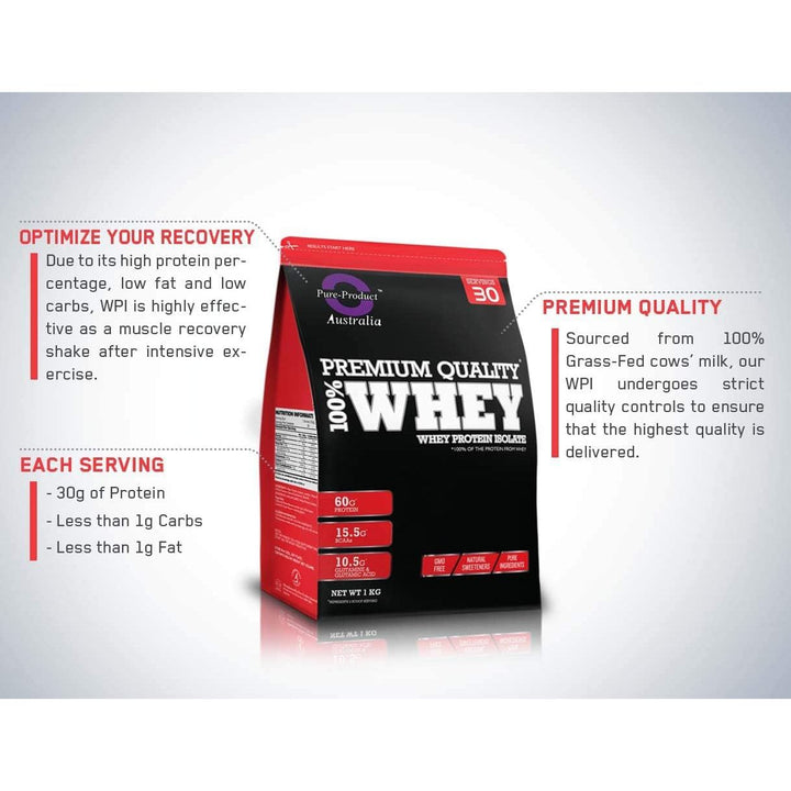 100% Whey Protein Isolate CHOCOLATE 1Kg