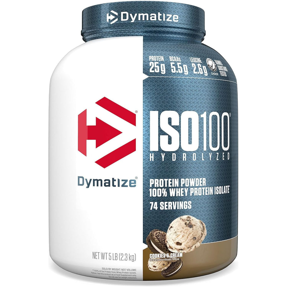 ISO100 - 100% Hydrolyzed Whey Protein Isolate - Chocolate Peanut Butter, 5Lbs/2.3Kg